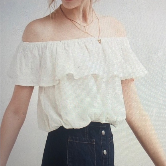 Kimchi Blue Tops - Off Shoulder  Cropped Top